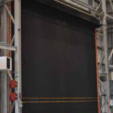High performance rubber door in black